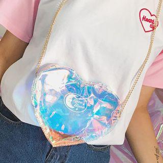 Transparent Heart Crossbody Bag