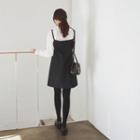 V-neck Spaghetti-strap Mini Dress