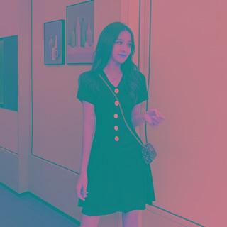 Short-sleeve Button-up A-line Mini Dress