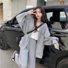 Long-sleeve Printed Zip Jacket + Elastic-waist Pants