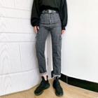 Straight-cut Cargo Jeans With Belt