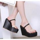 Ankle Strap Wedge Platform Sandals