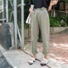 Tab-waist Baggy-fit Chino Pants
