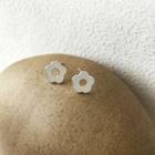 Flower Stud Earring 1 Pair - S925 Silver - Silver - One Size