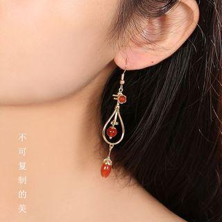 Retro Agate Drop Earring