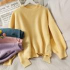 Glitter Asymmetric Loose-fit Sweater