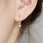 Non-matching Alloy Starfish & Shell Dangle Earring 1 Pair - Silver - One Size