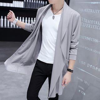 Set: Plain Cardigan + Short Sleeve T-shirt