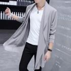 Set: Plain Cardigan + Short Sleeve T-shirt