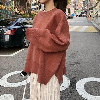 Slit-side Sweater / Midi Skirt