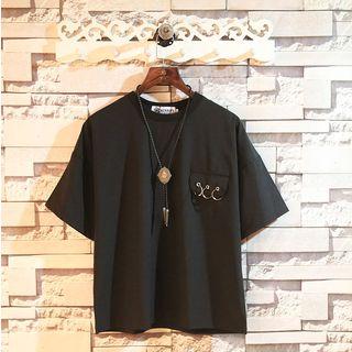 Short-sleeve Zip Back T-shirt