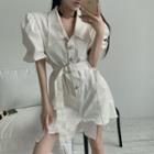 Puff Short-sleeve Romper