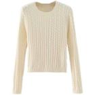 Cable-knit Crew-neck Sweater 1941 - Off-white - One Size