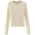 Cable-knit Crew-neck Sweater 1941 - Off-white - One Size