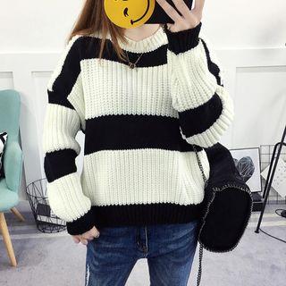 Chunky Knit Striped Sweater