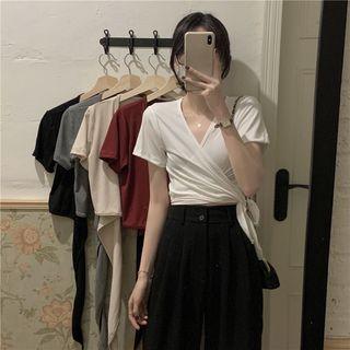 Tie-strap Cropped T-shirt (various Designs)