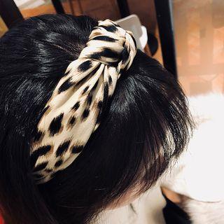 Leopard Print Knot Headband Leopard - One Size