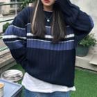 Color Panel Sweater Sweater - One Size