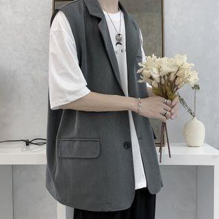 Plain Pocket Detail Vest