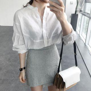 3/4 Sleeve Plain Blouse