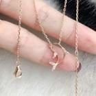 Dolphin Necklace Champagne -