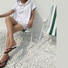 M Lange Hoodie & Sweat Shorts Set Melange White - One Size