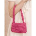 Vivid Knit Shoulder Bag Pink - One Size
