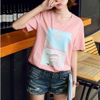 Round Neck Printed T-shirt