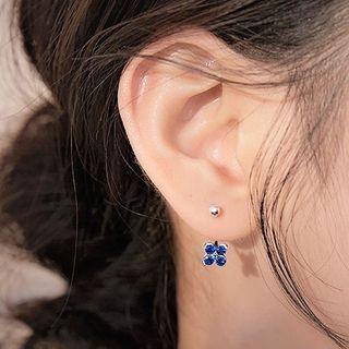 Clover Rhinestone Swing Earring