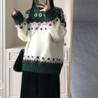 Turtleneck Sweater / Pleated Skirt / Set