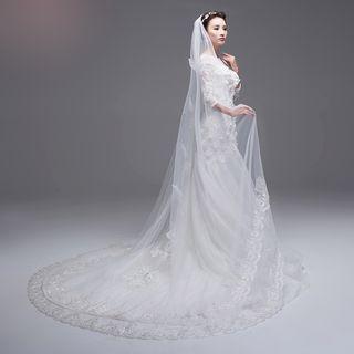 Bow Accent Wedding Veil