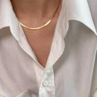 Stainless Steel Necklace Gold - One Size