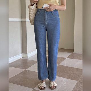 Linen Blend Loose-fit Jeans