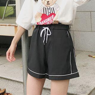 Panel Wide Leg Shorts
