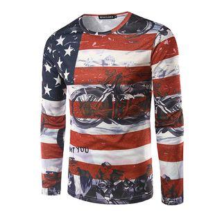 Motorbike Print Long Sleeve T-shirt