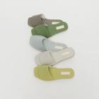 Colored Rattan Slide Sandals
