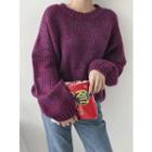 Drop-shoulder M Lange Chunky-knit Sweater