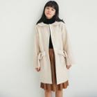 Peter Pan-collar Button Coat