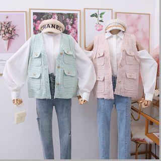 Frayed Vest Jacket