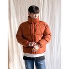 Funnel-neck Boxy Puffer Jacket