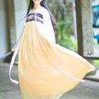 Hanfu Set: Long-sleeve Top + Embroidered Maxi Dress