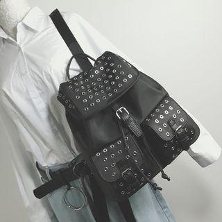 Studded Drawstring Backpack
