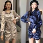 Glitter Shirt Dress