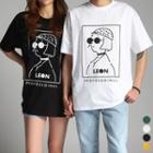 Couple Leon Print T-shirt