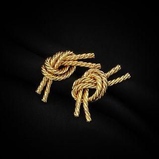 Knot Alloy Earring 1 Pair - Earrings - Gold - One Size
