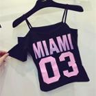 Strappy Lettering Top