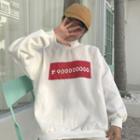 Couple Matching Mock-neck Printed Sweatshirt