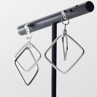 Wirework Earring 1 Pair - S925 Silver - Silver - One Size