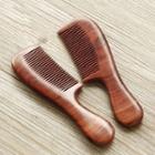 Wooden Hair Comb 1251 - Reddish Brown - 18.5cm X 5.2cm