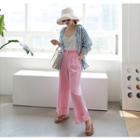 Cuff-hem Linen Wide-leg Pants